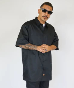 FB County Short Sleeve Kackie Work Shirt Black