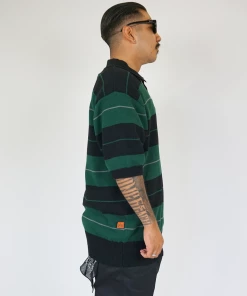 Clothing FB County TRILOGY Charlie Brown Shirt Black/Green/Grey