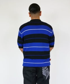 Clothing FB County TRILOGY Charlie Brown Shirt Black/Royal/White