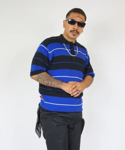 Cheap FB County Store 23 Clothing FB County TRILOGY Charlie Brown Shirt Black/Royal/White