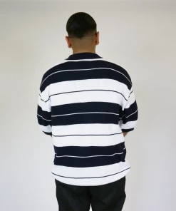 FB County Charlie Brown Shirt Navy/White Clothing