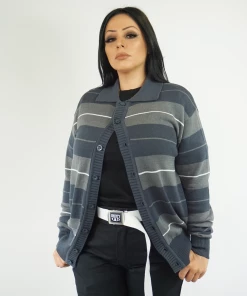 New Release FB County Long Sleeve Charlie Brown Shirt - Charcoal/Grey/White