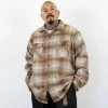 FB County Super Heavyweight Wool Blend Long Sleeve Shirt - Brown/Tan/Grey New Releases