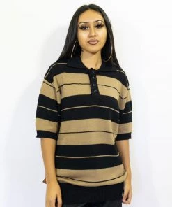 FB County Charlie Brown Shirt Black/Tan Clothing