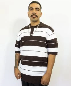 FB County Charlie Brown Shirt Brown/White Clothing