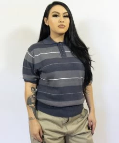 NEW FB County TRILOGY Charlie Brown Shirt - Charcoal/Grey/White