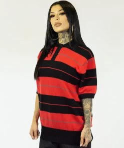 Clothing FB County TRILOGY Charlie Brown Shirt Black/Red/Grey