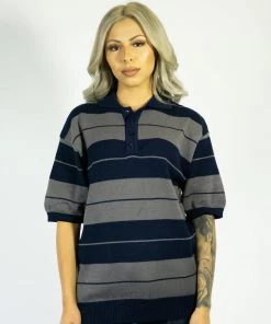 Clothing FB County Charlie Brown Shirt Navy/Grey