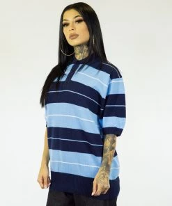 FB County TRILOGY Charlie Brown Shirt Navy/Sky/White Clothing