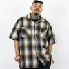 FB County Short Sleeve Wool Shirt - Black/Tan/White
