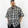 FB County Short Sleeve Wool Shirt - Grey/Black/White New Releases