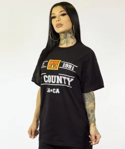 FB County T-Shirt With EST 1991 Black