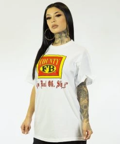 FB County T-Shirt With REAL OG SH_T White Clothing