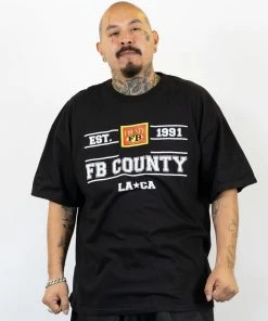 FB County T-Shirt With EST 1991 Black
