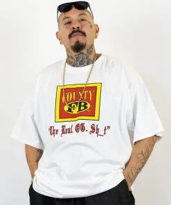 FB County T-Shirt With REAL OG SH_T White Clothing