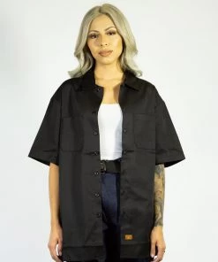 Clothing FB County Short Sleeve Kackie Work Shirt Black