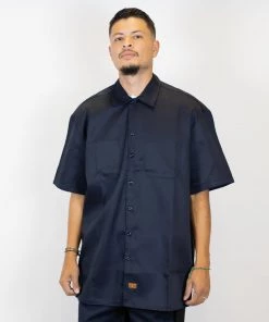 FB County Short Sleeve Kackie Work Shirt Navy Clothing