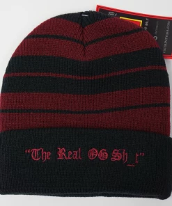 FB County Charlie Brown Beanie - Black/Burgundy