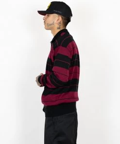 New Releases FB County Long Sleeve Charlie Brown Shirt - Black/Burgundy