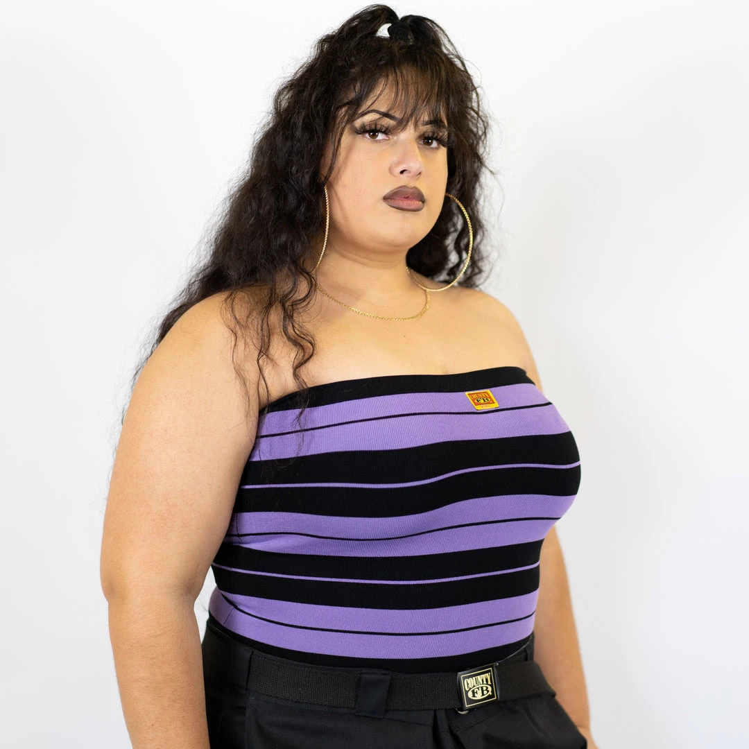 New Release FB County Charlie Brown Tube Top - Black/Lavender 5 New Release FB County Charlie Brown Tube Top - Black/Lavender