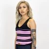 FB County Charlie Brown Tank Top - Black/Pink