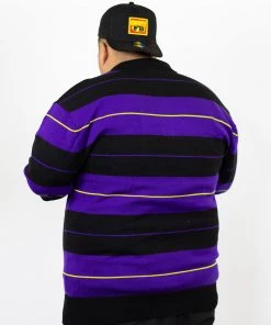 FB County TRILOGY Charlie Brown Shirt Black/Purple/Gold Clothing