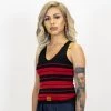 FB County Charlie Brown Tank Top - Black/Red New Release