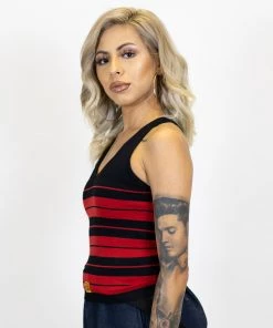 FB County Charlie Brown Tank Top - Black/Red New Release