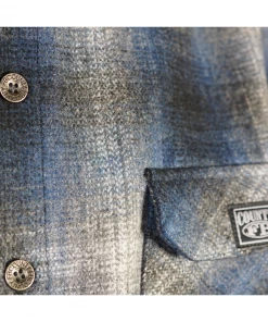 FB County Super Heavyweight Wool Blend Long Sleeve Shirt - Navy/Black/Grey