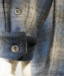 FB County Super Heavyweight Wool Blend Long Sleeve Shirt - Navy/Black/Grey New Release 8 FB County Super Heavyweight Wool Blend Long Sleeve Shirt - Navy/Black/Grey New Release