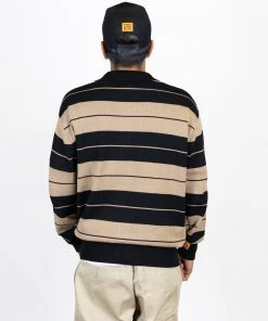 New Releases FB County Long Sleeve Charlie Brown Shirt - Black/Tan