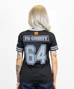 FB County Womens Football Classic Signature Jersey - Black New Release