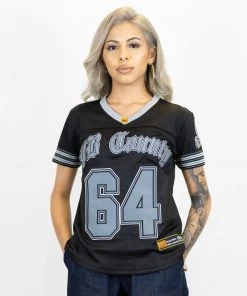 FB County Womens Football Classic Signature Jersey - Black New Release