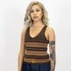 New Release FB County Charlie Brown Tank Top - Brown/Tan
