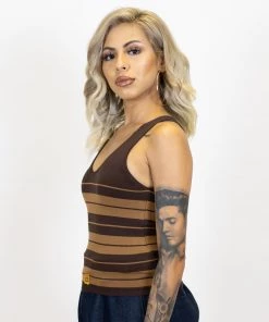 New Release FB County Charlie Brown Tank Top - Brown/Tan