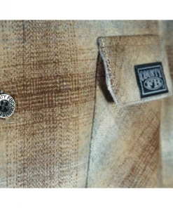 New Release FB County Super Heavyweight Wool Blend Long Sleeve Shirt - Brown/Tan/Grey