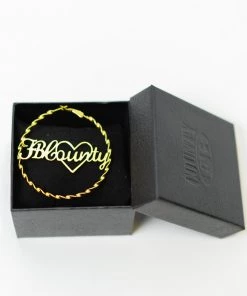 FB County Hoop Earrings