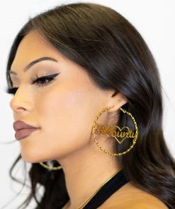 FB County Hoop Earrings