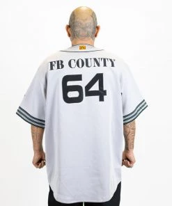 FB County Mens Baseball Classic Signature Jersey - Grey