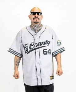 FB County Mens Baseball Classic Signature Jersey - Grey