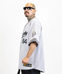 FB County Mens Baseball Classic Signature Jersey - Grey