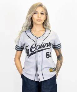 FB County Womens Baseball Classic Signature Jersey - Grey New Release