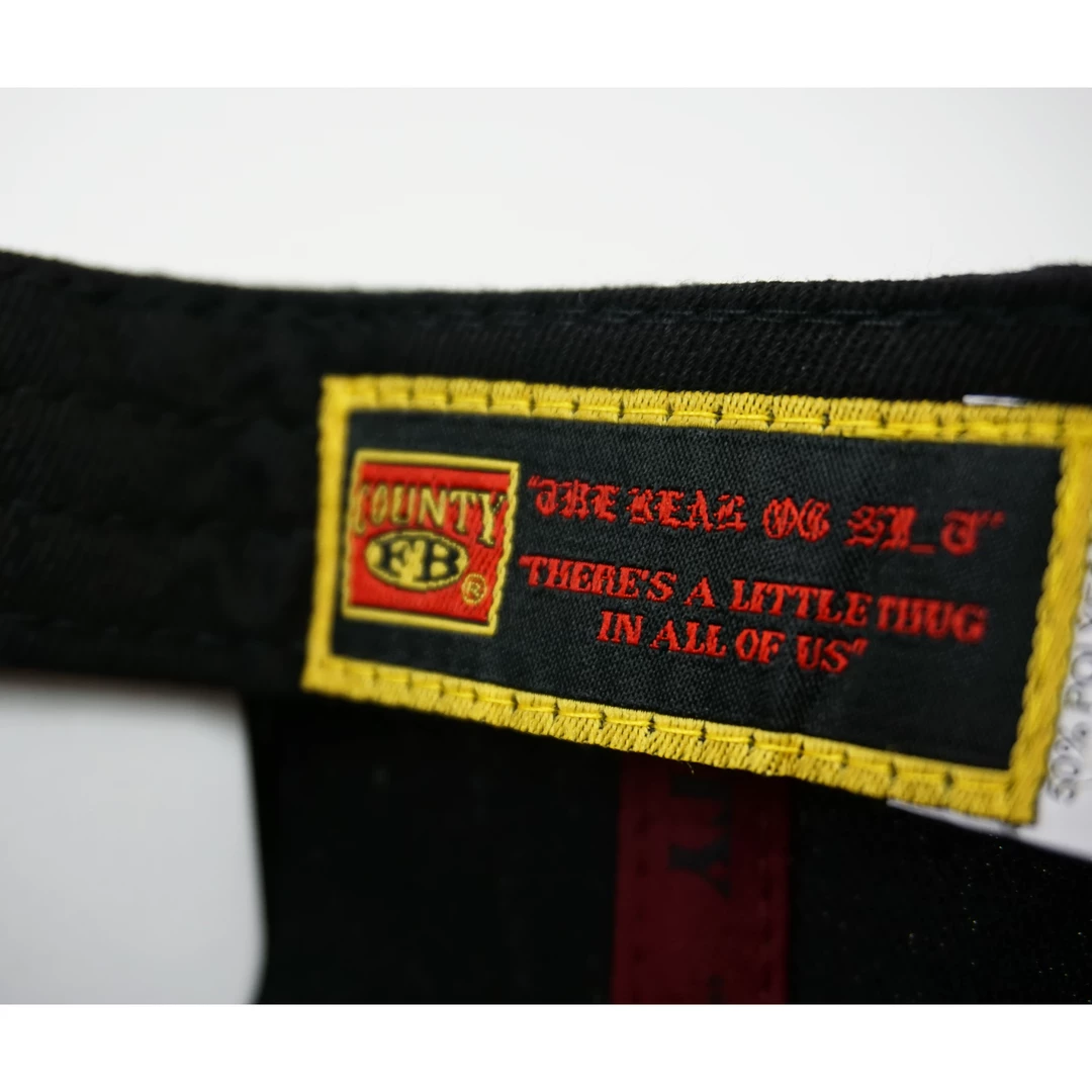 FB County Charlie Brown Cap/Hat Black/Grey Accessories 8 FB County Charlie Brown Cap/Hat Black/Grey Accessories