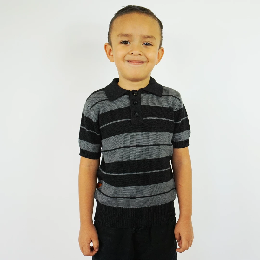 FB County Kid Charlie Brown Shirt Black/Grey Kids 2 FB County Kid Charlie Brown Shirt Black/Grey Kids