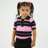 FB County Kid Charlie Brown Shirt Black/Pink/White Kids