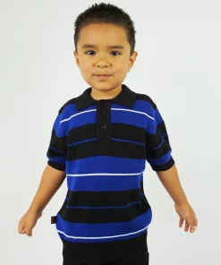 FB County Kid Charlie Brown Shirt Black/Royal/White