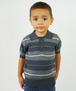 Kids NEW FB County Kid Charlie Brown Shirt - Charcoal/Grey/White