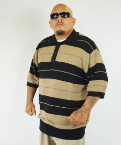 NEW FB County TRILOGY Charlie Brown Shirt - Black/Tan/Grey Clothing