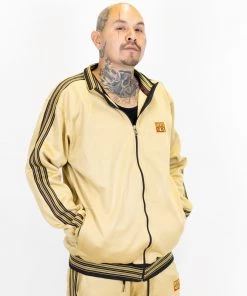 FB County Mens Track Jacket - Tan
