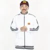 New Releases FB County Mens Track Jacket - White 2 New Releases FB County Mens Track Jacket - White